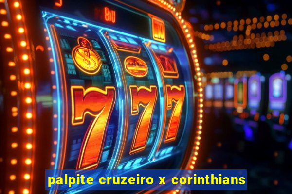 palpite cruzeiro x corinthians